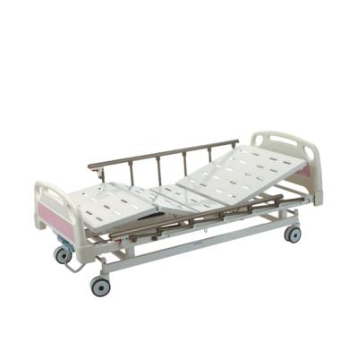 China Metal Medical Equipment Manual Bed 2 Function Manual Hospital Bed with 2 Cranks for Sale for sale