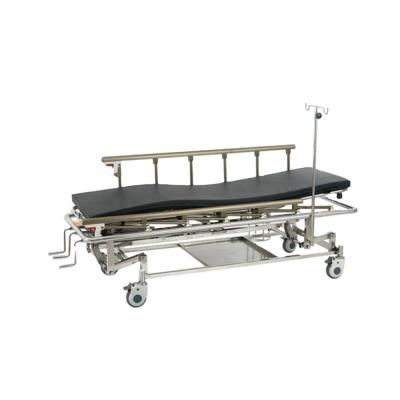 China Rescue Rescue CE Hot Selling High Quality Stainless Steel Three Function Hospital Patient Stretcher Bed for sale