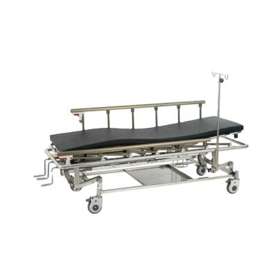 China Emergency Rescue DR-201A Adjustable Folding Stretcher Trolley with I.V Drip Stand for sale