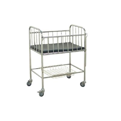 China modern cheap price hospital baby crib baby hutch made of stainless steel for hospital for sale