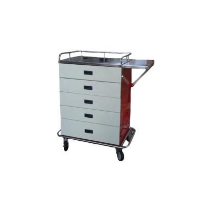 China Modern CE Approved Hospital Trolley Stainless Steel Trolley Mobile Medical Trolley for sale