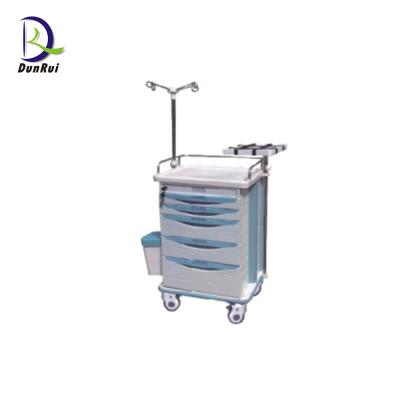 China Modern Emergency Furniture Trolley ABS Material Medical Hospital Trolley With Wheels for sale