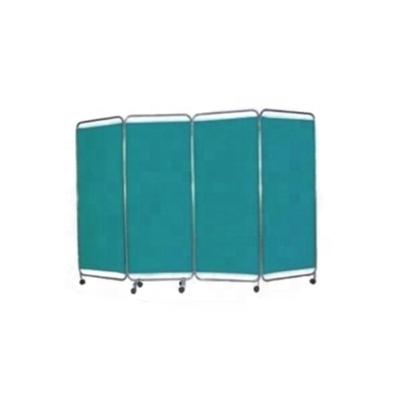 China Modern Movable Stainless Steel Four Sections Medical Durable Screen for sale