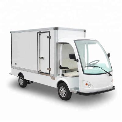 China chinese brand of 2 seater LANGQING Mini Electric Cargo Van for sale 3820x1430x2180mm for sale