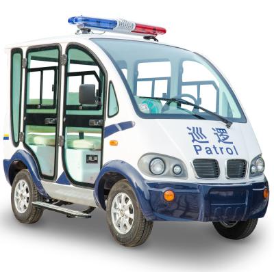 China Electric tourist patrol car with seats LQX046 4 door /toplight models for sale