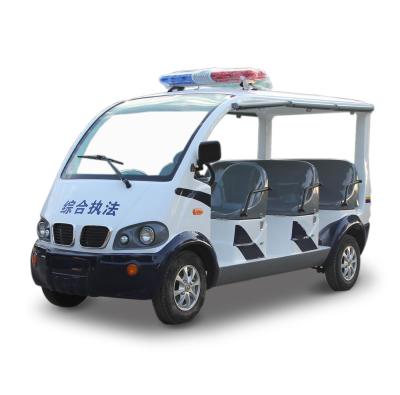 China 8 seater tourist electric patrol car with toplight model LQX080 48V/4KW for airport for sale