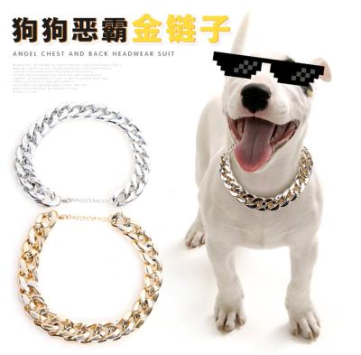 China MAXERY Custom Chain Dog Accessories Resin Small and Medium Dog Pet Collar Pet Chain Collar for sale