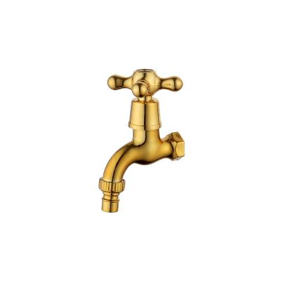 China Modern Cheap Bathroom Faucet Brass Color Gold Fashion Single Handle Basin Toilet Vanity for sale