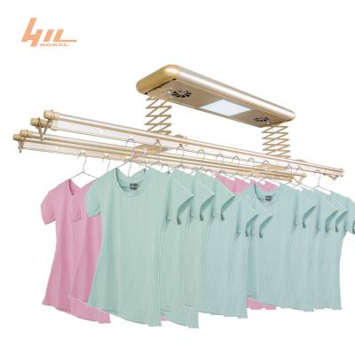 China 3 Effortlessly smooth customized & 4 Pole Hanger Rack Stainless Steel Cloth Dryer Rack Clothes Drying Wall Mounted Clothes Drying Rack for sale