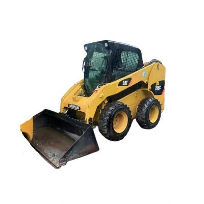 China Construction works Cheap Good Performance Used Skid Steer Loader 75HP CAT 246C 246D for Sale for sale