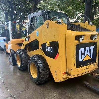 China Energy & Mining Good condition Caterpillar 246C second hand skid steer loader in yard original imported used loader 246C on hot sale for sale