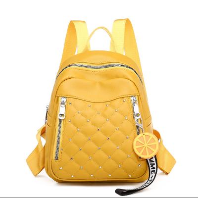 China New Waterproof Luxury Women Backpack PU Leather Waterproof School Bag Bagpack Students for sale