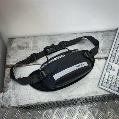 China Water Proof Fashion Shoulder Bag Letter Sports Small Messenger Bag Shark Opening Tactical Waist Bag Men for sale