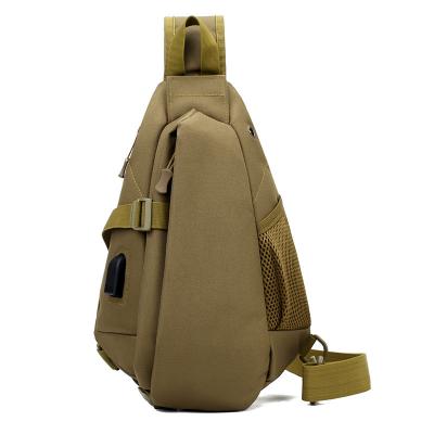 China Newspaper Used Waterproof Outdoor Military Single Shoulder Messenger Camouflage Multifunctional Tactical Chest Bags for sale