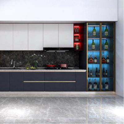 China Environmentally Friendly/Durable Luxury Black White Color Buffet Wine Display Cabinet Wine Storage Cabinet Para d'armario for sale