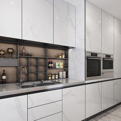 China Environmentally Friendly / Durable All 304 Stainless Steel Kitchen Cabinets In Elegant White for sale