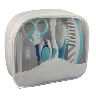 China Baby Safe Health Care and Grooming Kit Set Nail Care Set with Nail Clipper Brush Folder Scissors Paint Toothbrush for sale