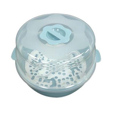 China BPA Free Material OEM Packaging PP Microwave Steam Sterilizer For Baby Bottles With Custom Tray for sale