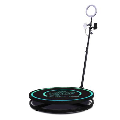 China Selfie 360 ​​Photobooth Rotating Full Automatic Selfie Rig Slow Motion Smart Operation Live Video Led Ring Light Wedding Rental for sale