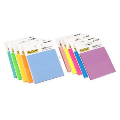 China Office YIHENG Sticker PET Indicator Memo Pads Colorful Clear Fluorescent Calendar Planner Sticky Notes Film for sale