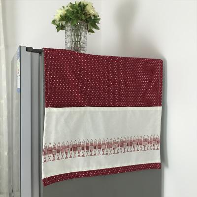 China Geometric Waterproof Fridge Storage Bag Dustproof Practical Multifunctional Printed Hanging Dust Cover for sale