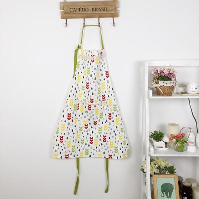 China Eco - Friendly Home Kitchen Cooking Kitchen Cafe Adult Cotton And Linen Apron for sale