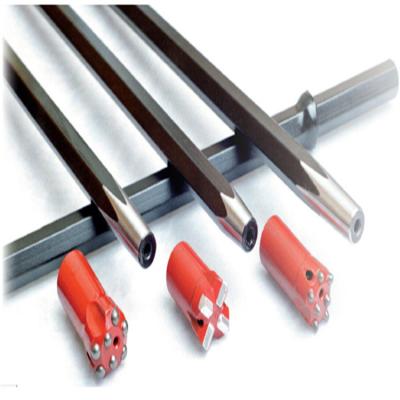 China Construction worksÂ   High Quality Mining Tools Rock Drilling Rubber Collared Tapered Drill Rods for sale