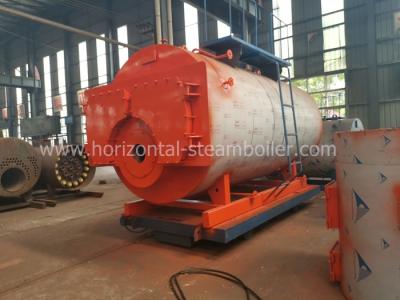 China 1.4 MW Oil Fired Hot Water Boiler Heating System Horizontal Type Corrugated Furnace for sale