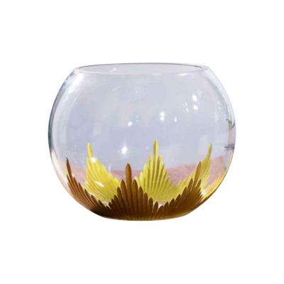 China ECO-frendly Wholesale Hand Blown Replacement Tealight Clear Glass Candle Holder for sale