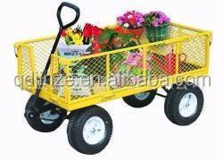 China Plants hot sale mesh foladable garden cart, portable hand cart price for sale