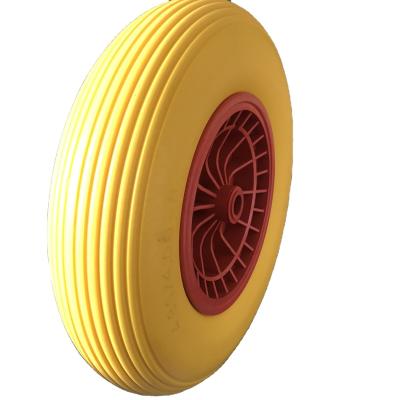 China 4.80/4.00-8 PU FOAM WHEEL flat free, 3.50-8 /4.00-8 TIRE, 350X8 WHEELS for sale