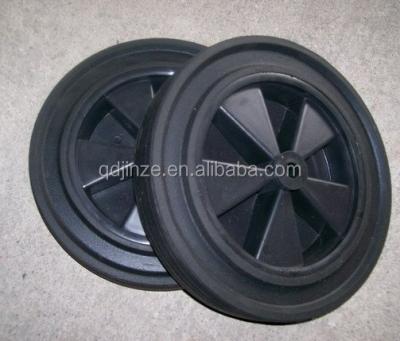 China PU foam 12 inch solid rubber wheels for sale