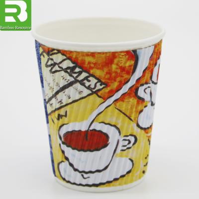 China Disposable.Eco-Friendly.waterproof Wholesale Disposable Red Double Wall Paper Coffee Cup for sale