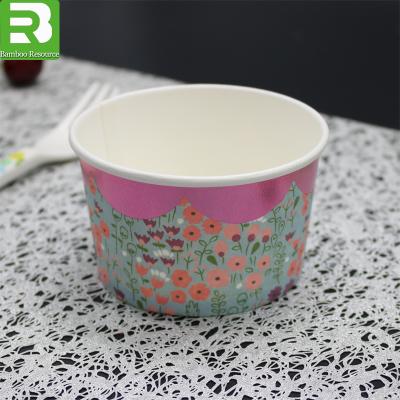 China Disposable paper cups maker in china ice cream paper cup for sale