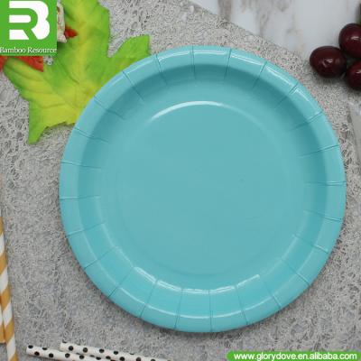 China 12 inch Disposable 100% Biodegradable Compostable Paper Plate for sale