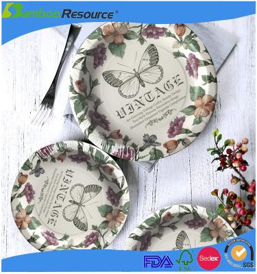 China OEM Disposable Paper Plate Disposable Paper Products Set for sale