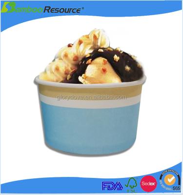 China Disposable Top Vending Ice Cream Cup Customized Printed Paper for sale