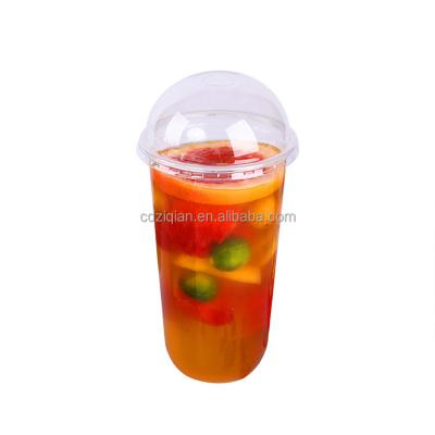 China Customized Eco-Friendly PP/PET Disposable Clear Cute U Shaped Bobo Tea Cup Wholesale Customized Plastic Cup for sale