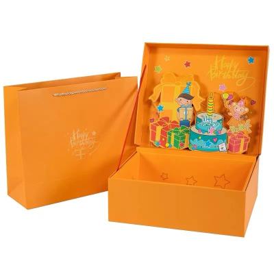 China Recyclable custom creative large size three-dimensional gift box for clothing packaging for sale