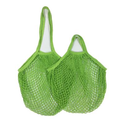 China Reusable Custom Reusable Grocery Fruits Mesh Tote Shopping Cotton Bags for sale