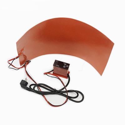 China 110v 220v 380v advertising company silicone flexible heater plate for sale