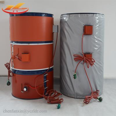 China 200 L Waterproof 55 Gallon 220v 2000w Silicone Oil Drum Industrial Electric Band Heater for sale