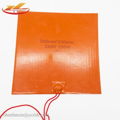 China The Heater Industrial Silicone Rubber Heater Heating Mat Without Thermostat. for sale