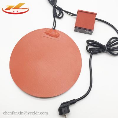 China Industrial Heater Zhenglong Factory Customize Heater Round Mat Silicone Rubber Flexible Heater for sale