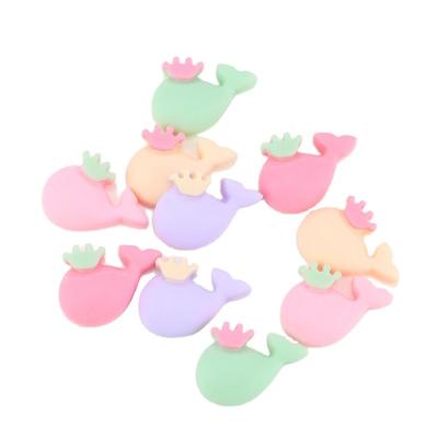 China Resin Fashion Small Cartoon Whale Cell Phone Glue Shell Hair Patch Key Accessories DIY Accessories Resin Material for sale