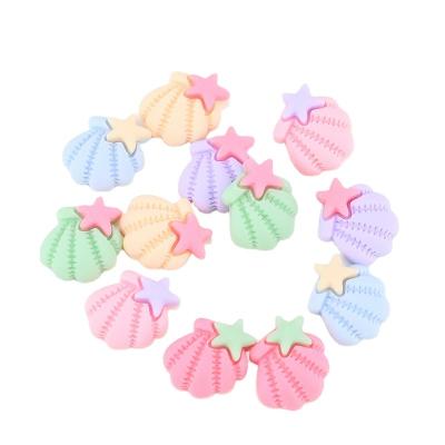 China Fashion Cartoon Ocean Series Seashell Resin DIY Accessories Hair Accessories Handmade Cell Phone Shell Patch for sale