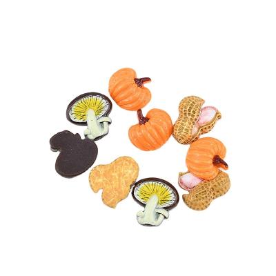 China Fashion Jewelry DIY Jewelry Accessories Pumpkin Peanut Mushroom Resin Elastic Band Hair Accessories Plant Material for sale