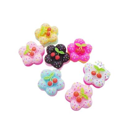 China Fashion Mini Resin Cherry Cake DIY Jewelry Accessories DIY Mobile Phone Case Beauty Material Handmade Material for sale