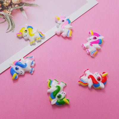 China All DIY Accessories Cartoon Resin Unicorn Hair Phone Case Stationery Box Correction Cream Material for sale