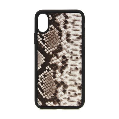 China Luxury Real Genuine Leather Snakeskin Cell Phone Case For iPhone for sale